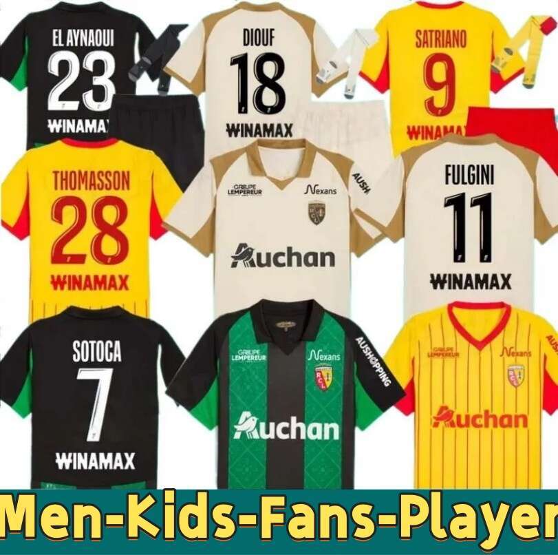 Maillot RC Lens 25 26 Soccer Jerseys Home Away EL AYNAOUI KAKUTA FULGINI Saint-Barbe Special DIOUF SPIERINGS GANAGO SOTOCA WAHI Football Shirt 2025 2026 men