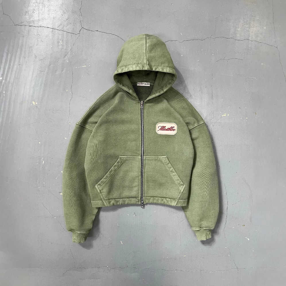 Fashion Trend New Letter Hooded Zipper Sweater for Men Y2k Hip Hop Harajuku Couple Sports Hoodie