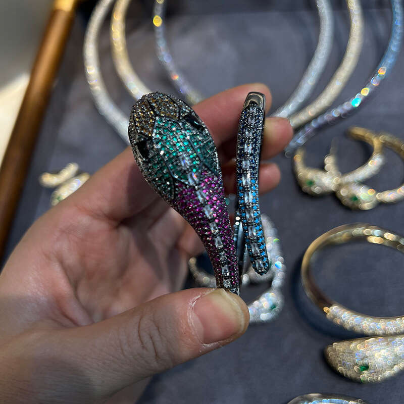 Luxury Jewelry Sets Diamond Fashion Women Bracelet Earrings Necklace Valentine's Day Birthday Good Gift earrings bracelet necklace