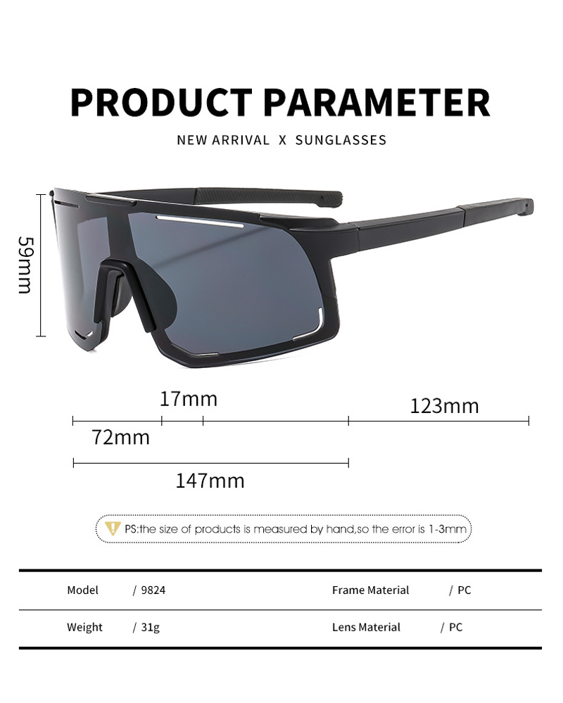 Cycling Sunglasses For Men Womens Bicycle Running Riding Eyewear Sunglasses UV400 Outdoor Fishing Sports Luxury Windproof Glasses