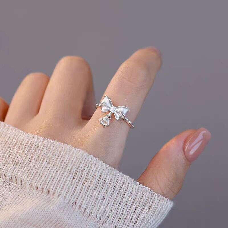 Lily of the valley butterfly ring Xingguang Emerald Cut Gold Lab Moissanite Dia Ring Engagement Anniversary Wedding Fine Jewelry