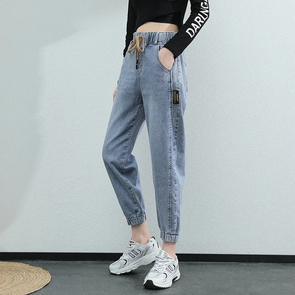 Harem Pants Vintage High Waist Woman Jeans Ankle Length Mom Denim for women clothes high waisted jeans Z260313