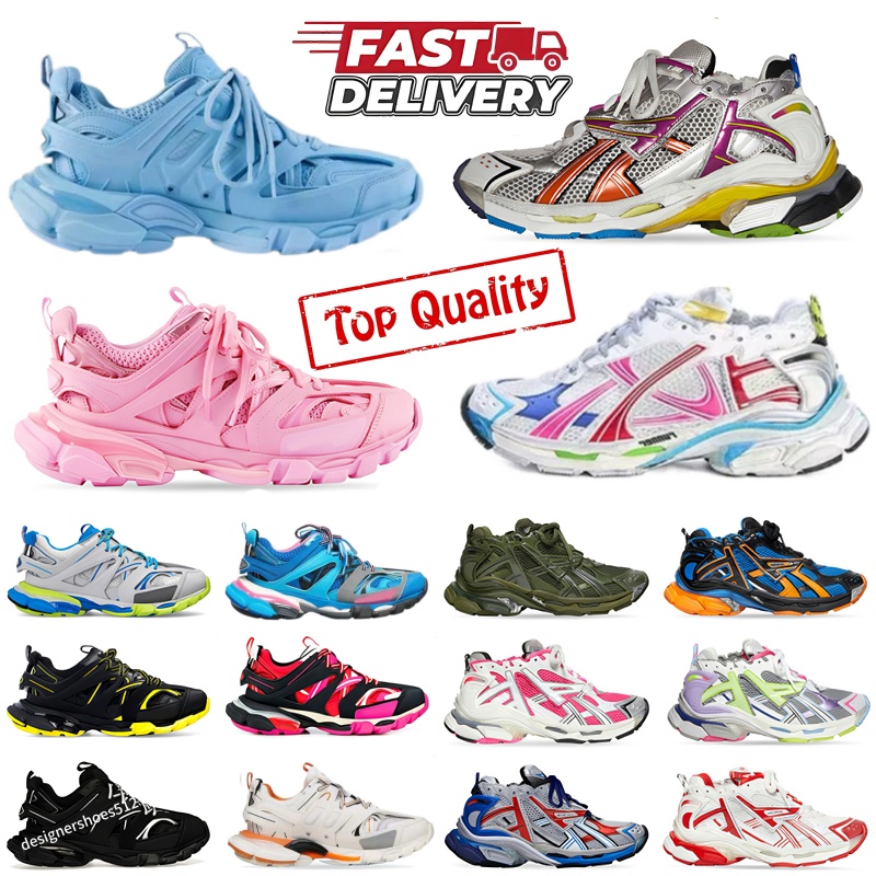 2025 Designer Runner 7.0 7.5 3.0 Triple Super Running Shoes Retro Tess Gomma Platform Transmit black white pink blue jogging Trainers sneakers 36-46
