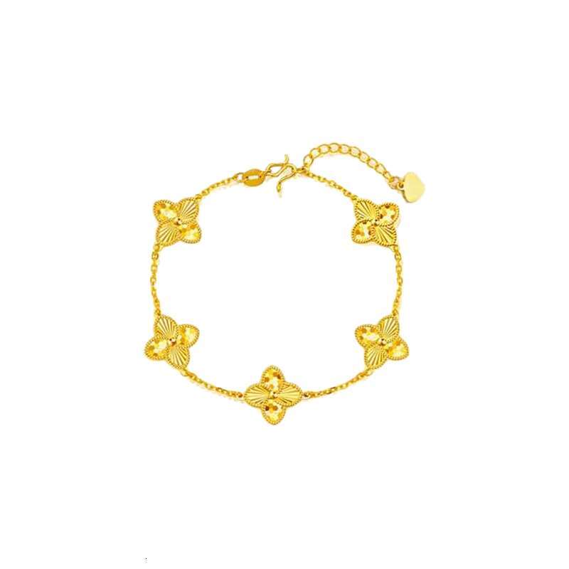 Simple and fashion trend Luxury Diamond Charm Bracelet Fashion Trendy Letter pendant Gold Jewelry Accessories Love Gift good