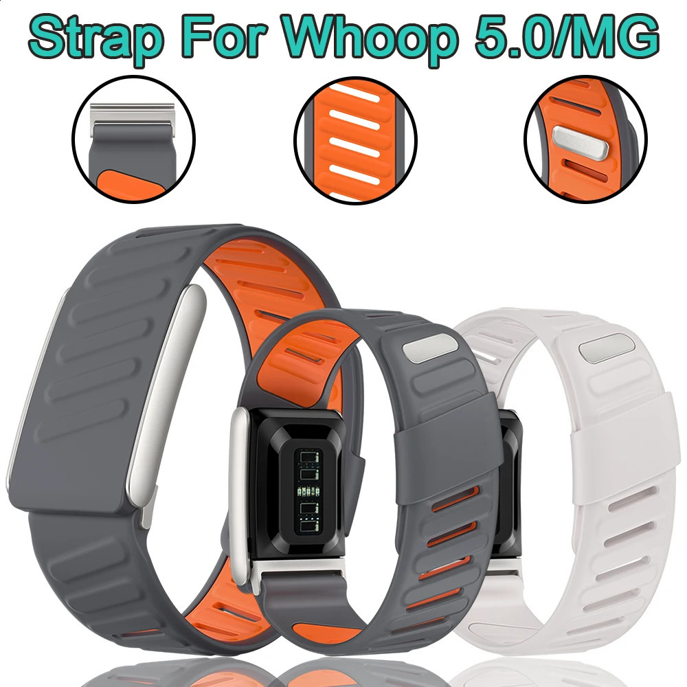 Strap Compatible with Whoop 5.0/MG Heart Rate Monitor Soft Adjustable Bracelet for Whoop 5.0/MG Silicone Band Accessories 250819