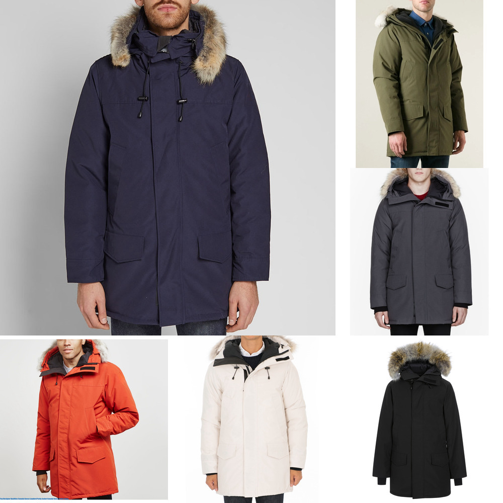 Men's Parkas Canada Puffer Jackets Men Designer Real Wolf Fur Outdoor Wyndham Windbreaker Jassen Outerwear Hooded Fourrure Manteau Down Coat H241123 3 3