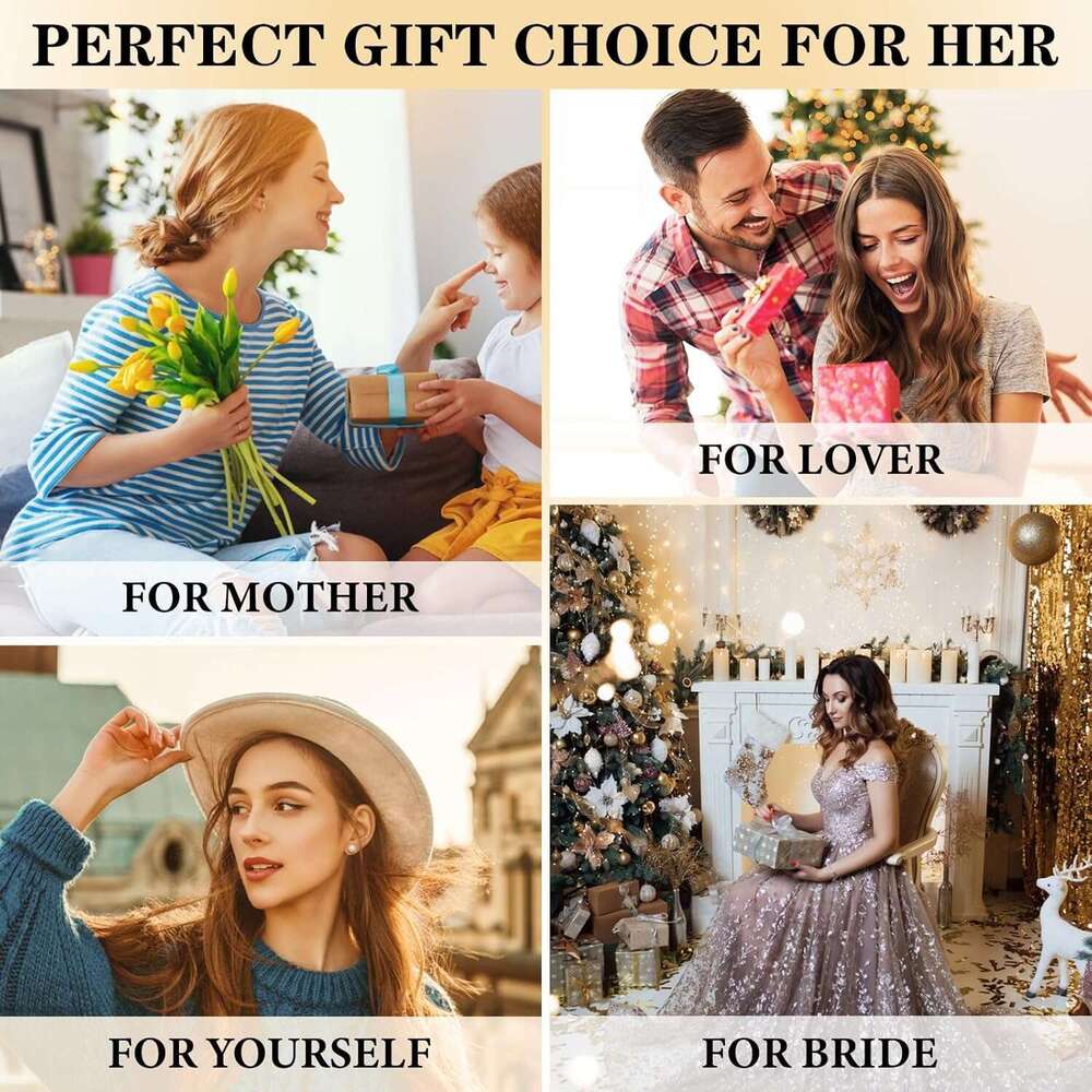 Women's Virgin Mary Necklace - 14k Plated Bead Cross Necklaces,Hypoallergenic Non Tarnish Gold Catholic Y Chain Necklace,Religious Rosary Beads C