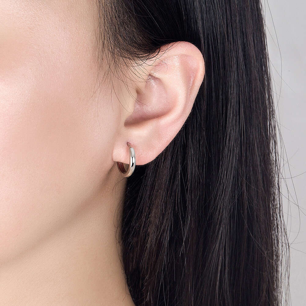 Fashion trends Titanium steel woman love stud full diamond earring gold plated screw earring jewelry