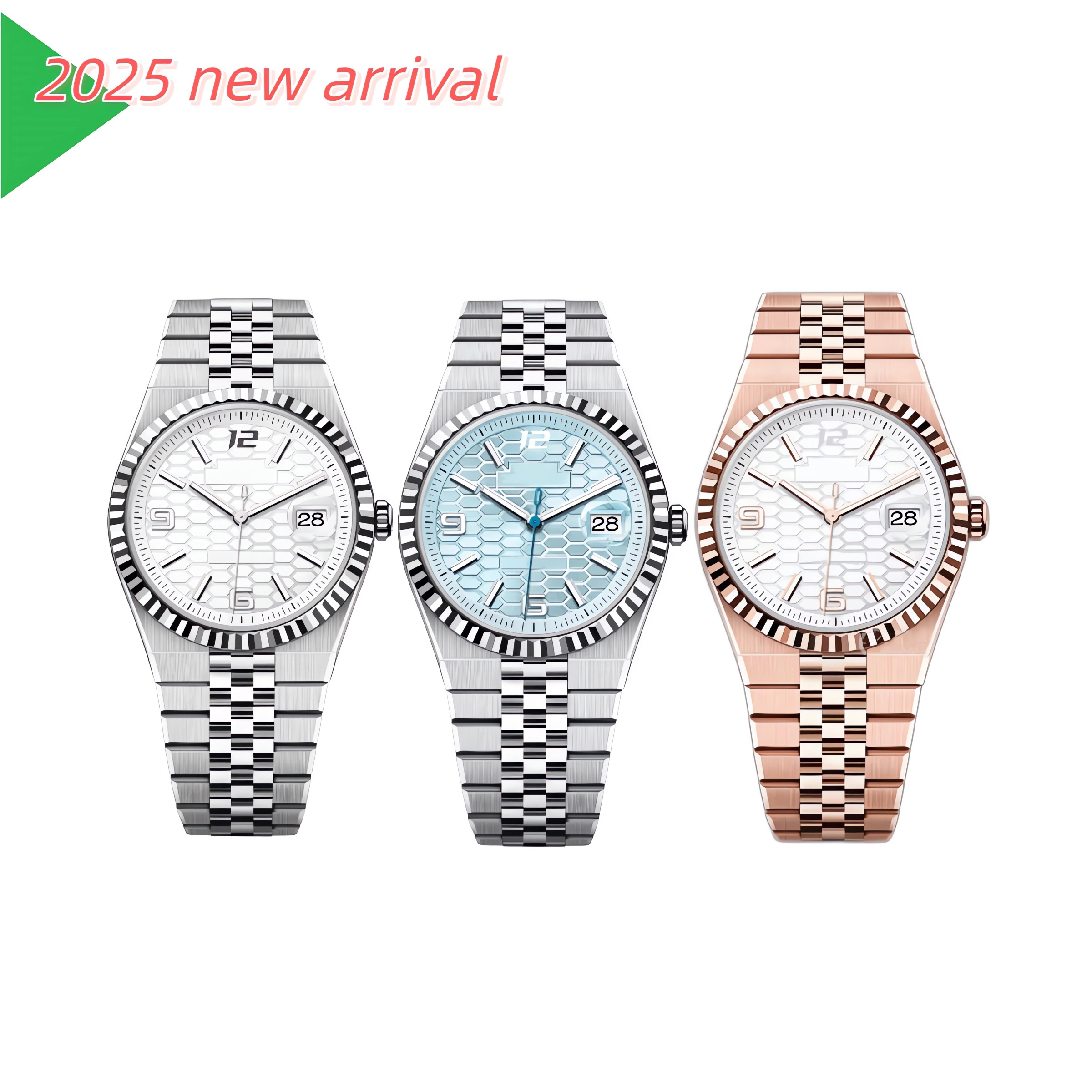 Mens Watch 40mm Automatic Watches 2025 New Arrival 904L Stainless Steel Strap Sapphire Luminous Wristwatch With Box and Papers