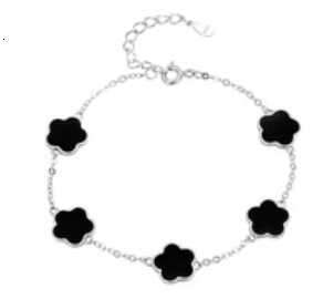 charm bracelet New Fashion 5 Flower Bracelet Simple Lucky Flower Necklace Bracelet Earring Elegance Party Jewelry