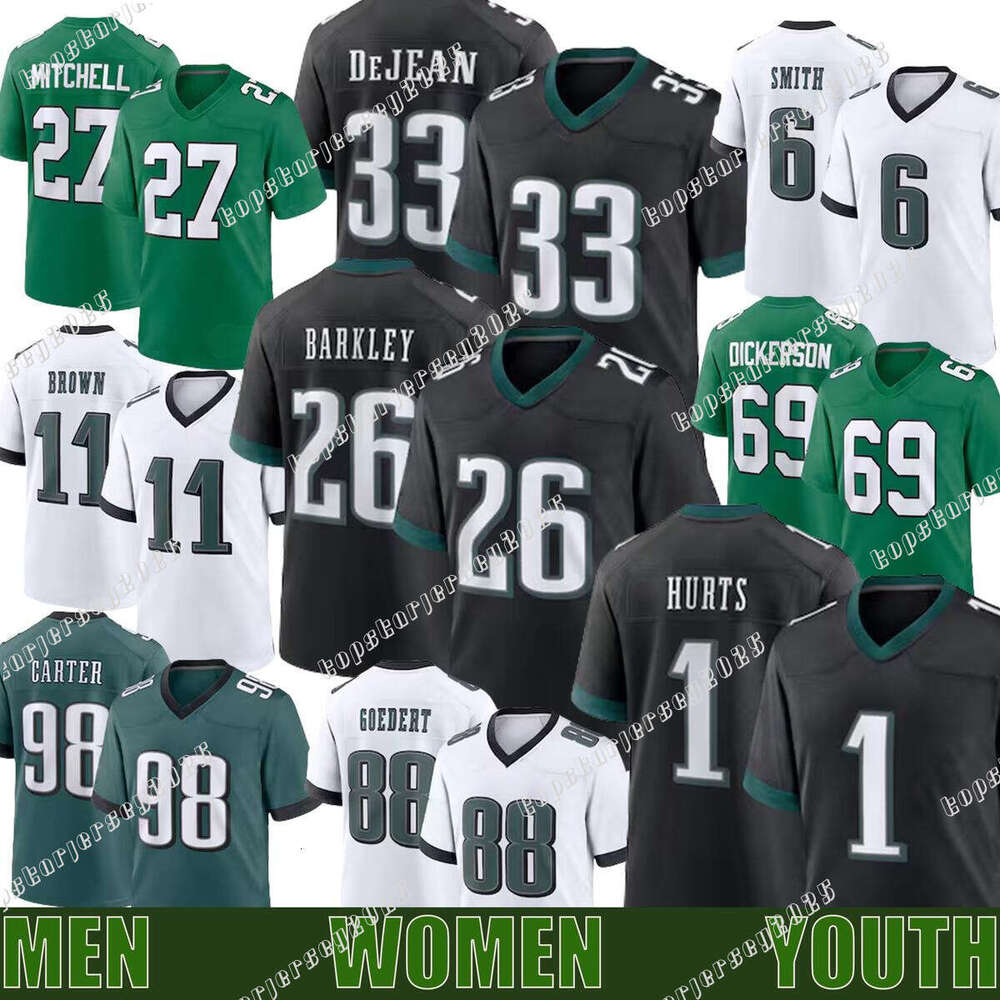 DeVonta Smith Jalen Hurts Jerseys A.J. Brown Saquon Barkley Jason Kelce Darius Slay Nolan Smith Davis Brian Dawkins Lane Johnson Jalen Carter Kenny