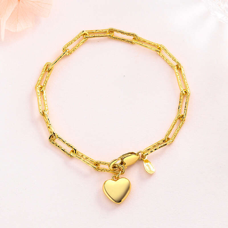 Fashion heart shaped bracelet Gold Plated Zirconia Bracelet Women Elegant Open Bangle Luxury Cubic Zirconia Cuff Fashion Jewelry for Wedding Daily Wea