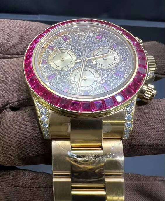 Dia With Moissanite Round Brilliant Dias for Men Gifting Hip Hop Collection Stainless Steel Watch Free Shipping