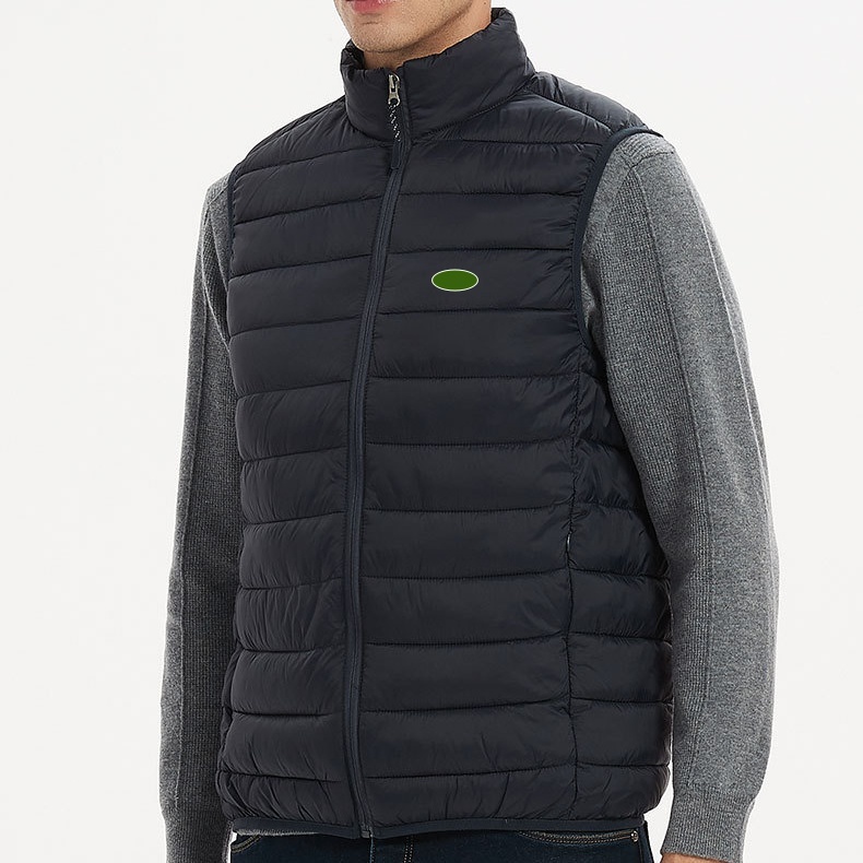 Designer Men'S Down Cotton Vest Fashion Lightweight Warm Cotton Jacket Embroidery Coat Winter Sleeveless Outerwear Vests