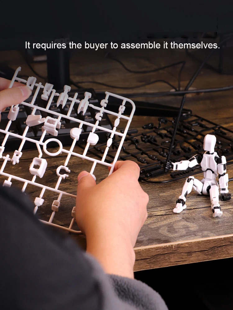 Titan 13 Action Figure 3D Printed Multi Joint Movable Doll Lucky Dummy Robot Child Assembled Toys for Kids Stress Relief 250823