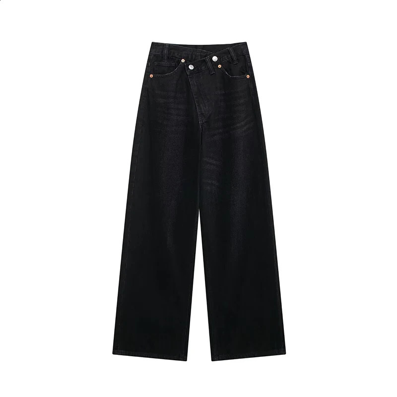 Willshela Women Fashion Denim Solid Front Zipper Straight Pants Jeans Vintage High Waist Full Length Female Chic Lady Trousers Z260313