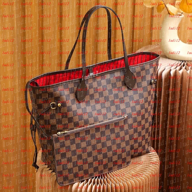 Original designer bag Nneverfull handbag Womens crossbody shoulder bag high capacity Luxury shopping bag leather fashion tote mirror quality Composite wallet 11a