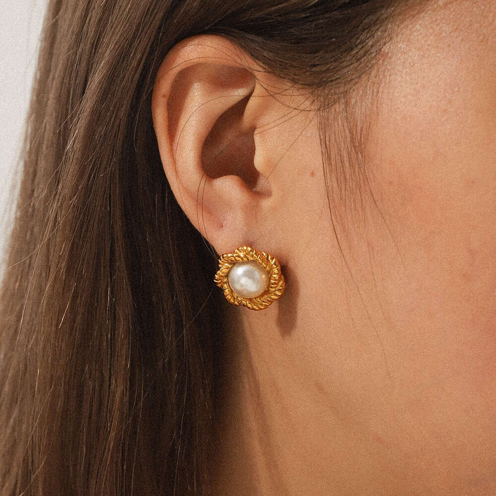 stud Women Retro Vintage Luxury Ball Side Wear Chinese Earring Earings Ear Rings Charm Jewelry Gift