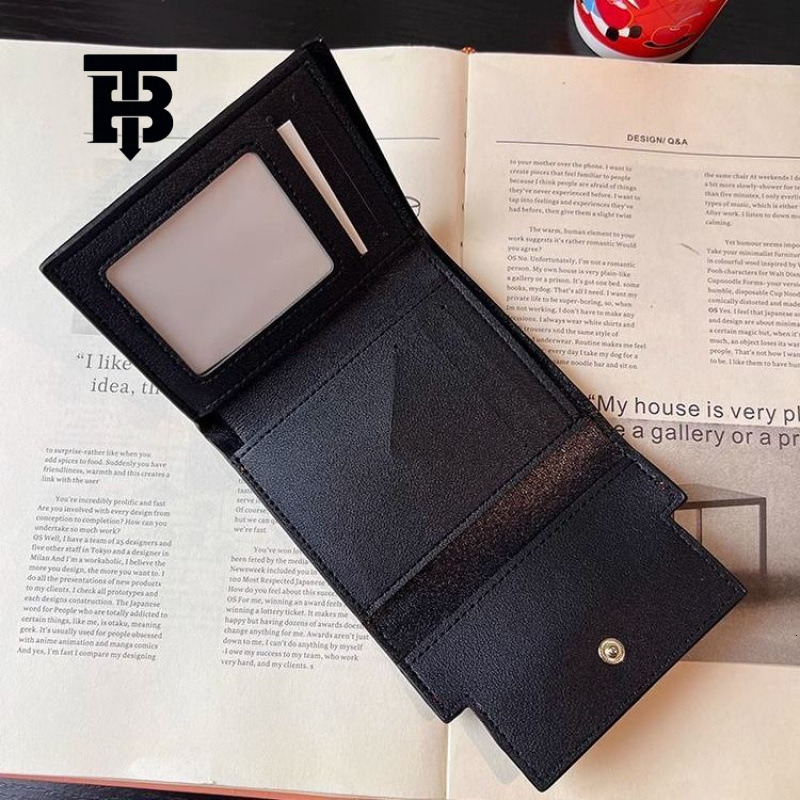 TB BHULAMTE Free Shipping Designer Luxury Women's Wallet Metal Buckle Folding Card Bag Fashion Short Handbag Coin Bag