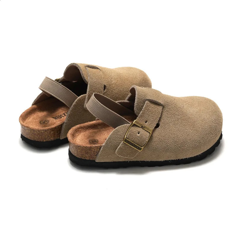 mi s Suede Clogs Slippers Toddler Clogs s s Sandals Cork Adjustable Buckle Mules Cute Home ren Slippers 250823