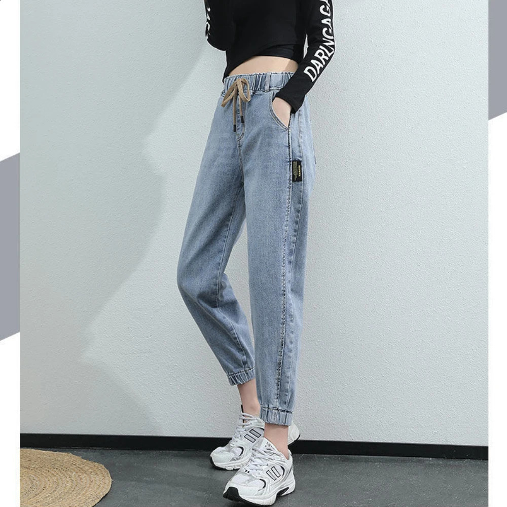 Harem Pants Vintage High Waist Woman Jeans Ankle Length Mom Denim for women clothes high waisted jeans Z260313