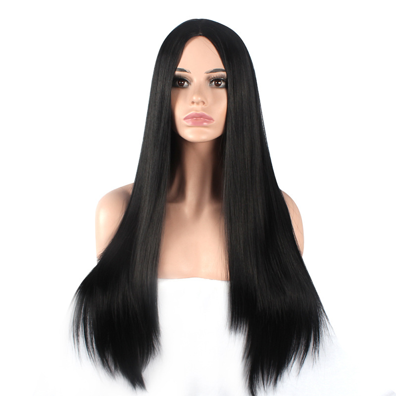 Women's 32" Brazilian Synthetic Straight hair with Full Lace Front and Soft Synthetic Cap j20