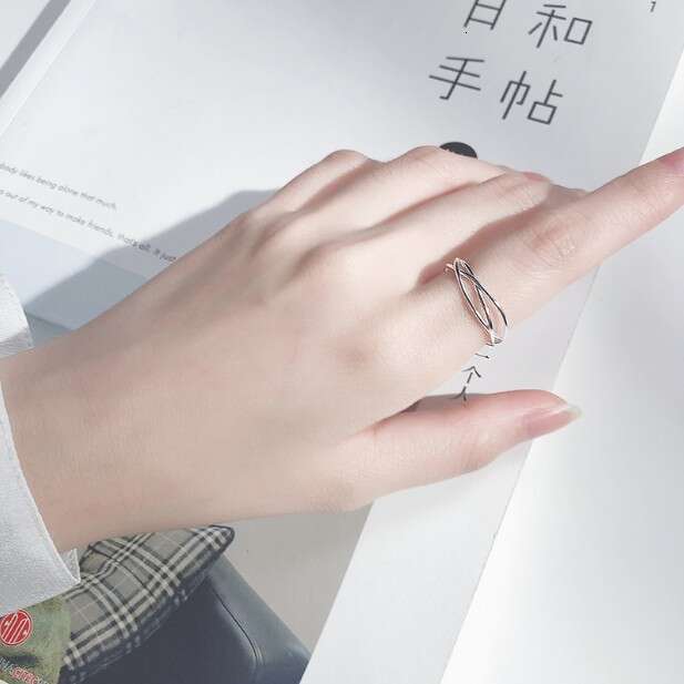 Personalized hollowed out lines silver punk band ring hollow design in platinum color for women wedding jewelry gift have