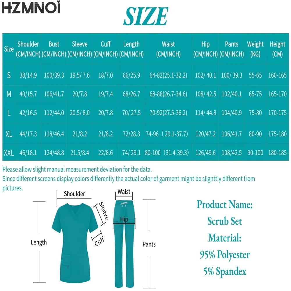 Nurse Uniform Quick Dry Pet Grooming Workwear Doctor Scrubs Sets Operating Room Gown Short Sleeve Elastic Pants 250823