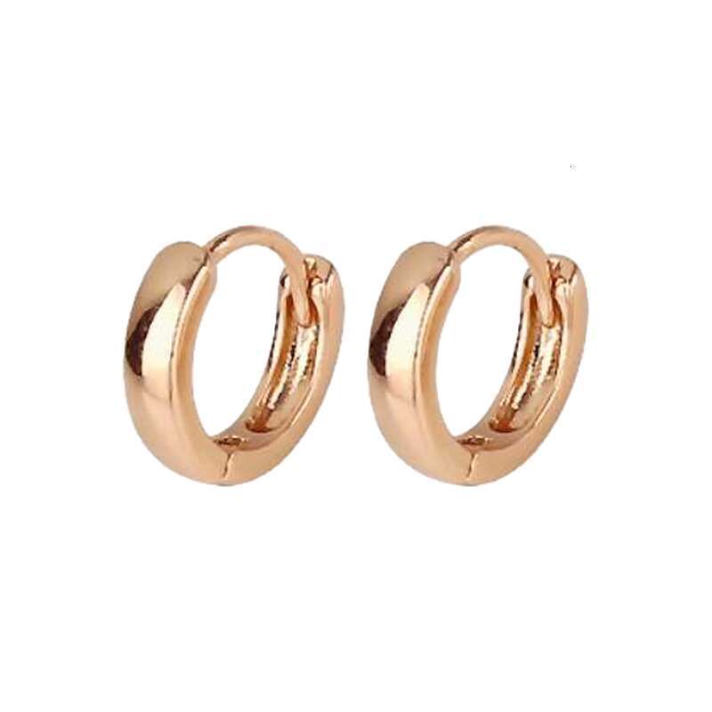 Fashion trends Titanium steel woman love stud full diamond earring gold plated screw earring jewelry