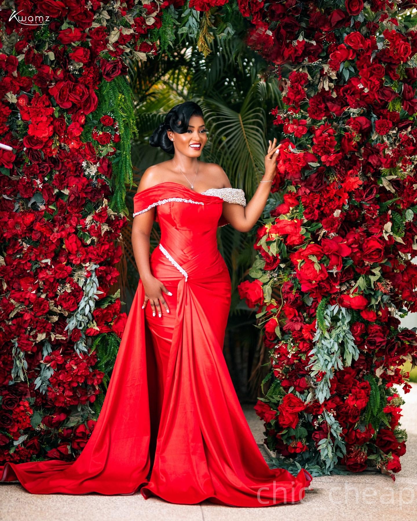 Mermaid Red Prom Dresses 2025 Strapless Beaded Satin Elegant Evening Formal Party Second Birthday Engagement Gowns Plus Size Dress For Special Occasio
