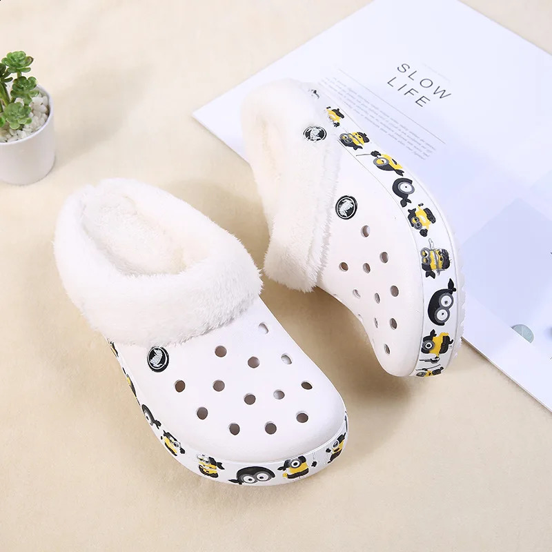 Shoe Covers Furry Croc Liners Insoles Inserts For Fur Lined Shoes Clogs 1pair Slippers Plush Liner Winter Warm Shoe Insert Cover 250821