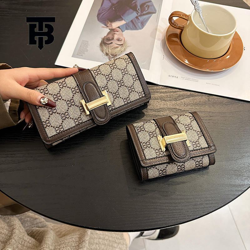 TB BHULAMTE Free Shipping Designer Luxury Houndstooth Luxury Wallet For Female Card Holder Simple And Fashion Coin Bag Long Handbag