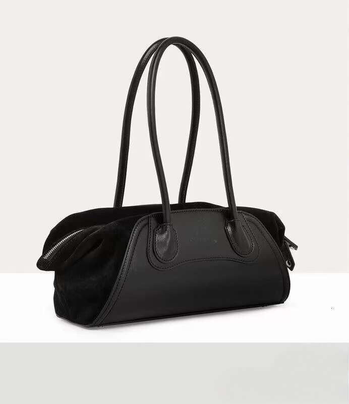 wood bag vivi bag saturn bag VW bag classic shoulder fashionable bag underarm bags crescent moon designer women black red handbag westwoods tote 558