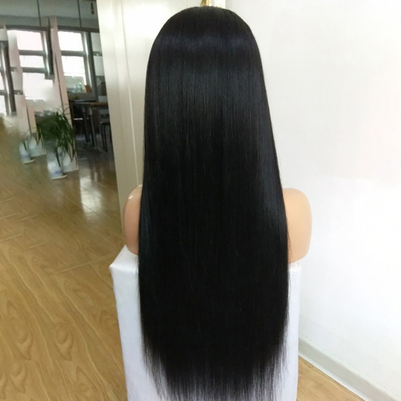 Women's 32" Brazilian Synthetic Straight hair with Full Lace Front and Soft Synthetic Cap j20