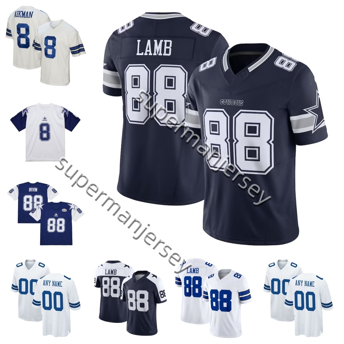 CeeDee Lamb 88 Custom Dallas football jersey All Stitched Men women Pickens Micah Parsons Dak Prescott Deion Sanders Brandon Aubrey Ferguson Irvin