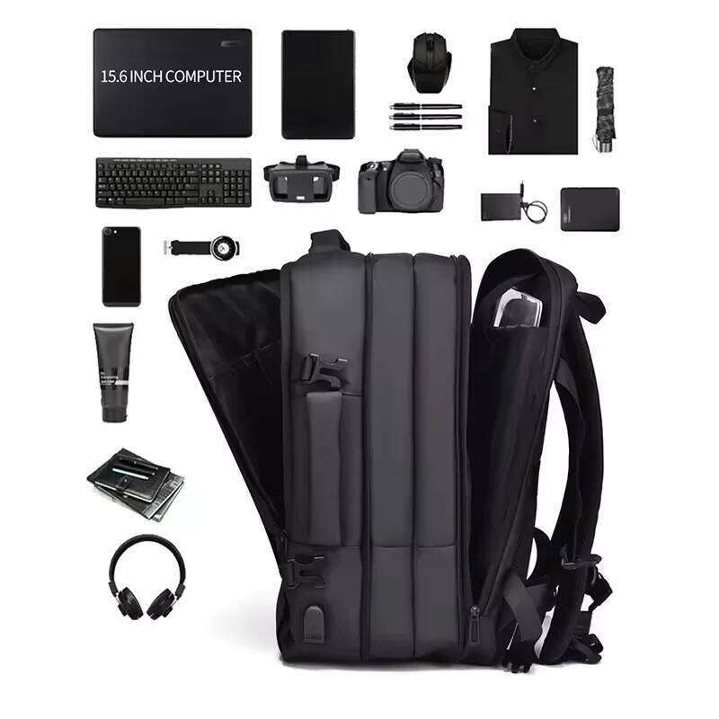 Weixier 16 Inch Large-Capacity Men's Computer High-End Business Bag Expandable Backpack Witch USB