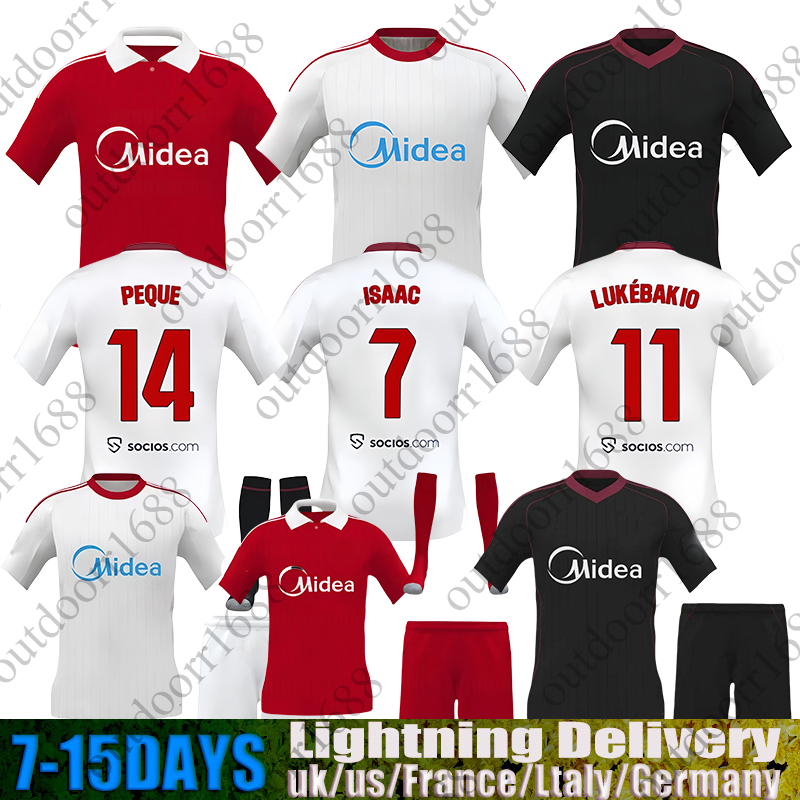 25 26 Sevilla soccer jersey SERGIO RAMOS SOW FC 25 26 football shirts Men kits Kids Equipment Camiseta Futbol sevilla Retro