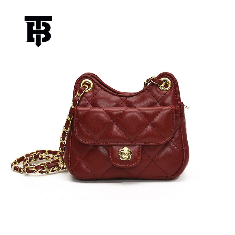 TB BHULAMTE Free Shipping Designer Luxury Women's Diamond Mesh Embroidered Thread Single Crossbody Bag Fashion Chain Bag Versatile Handbag