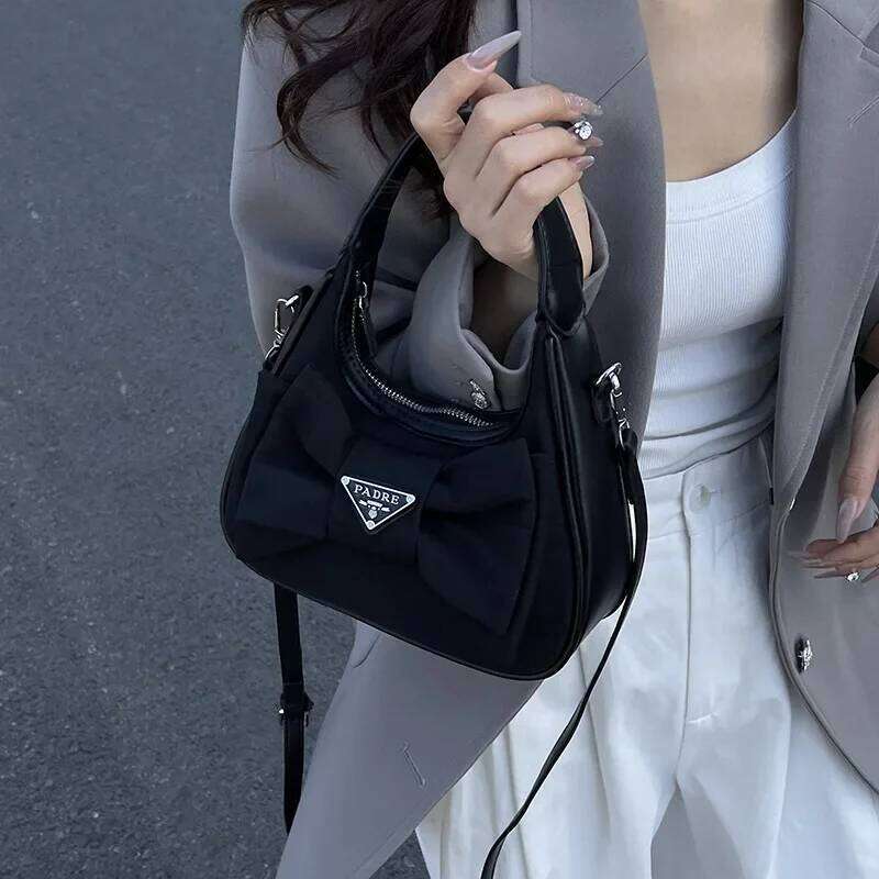 Hot Selling Retro Japanese Style Y2k Underarm Bag For Women - Summer New, Bow Knot Dumpling, Niche Stylish, Premium Shoulder Trendy Designer Bags