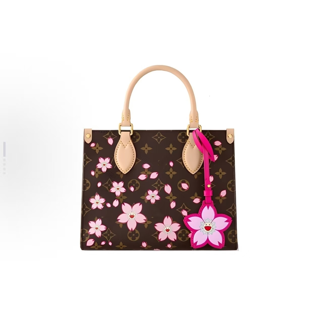 New Hit LazyStyle InternetFamous JungleThemed Womens Tote Bag with Small Pocket Floral Details Single Shoulder Strap Trendy u0026 LargeCapacity b1 f2 8f 5a 95