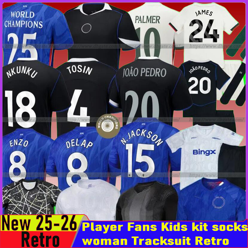 Chelseaa 25 26 Soccer Jerseys Mudryk ESTEVAO STERLING Nkunku Jackson HAVERTZ KANTE GARNACHO 2025 Chelseaa Football Shirts WILLIAN PULISIC PALMER Chelseaa Jerseys