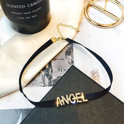 jewelry Clavicle Chain Letter Choker for Women Trendy Cool Collarbone Short Neckband Layered Necklace Fashion Commuter Necklace