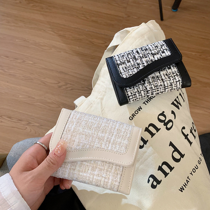 Luxury Brand Designer Bag Style Korean Large Capacity INS Wallet For Women Students Solid Color Simple Korean Chic Large Quantity In Stock