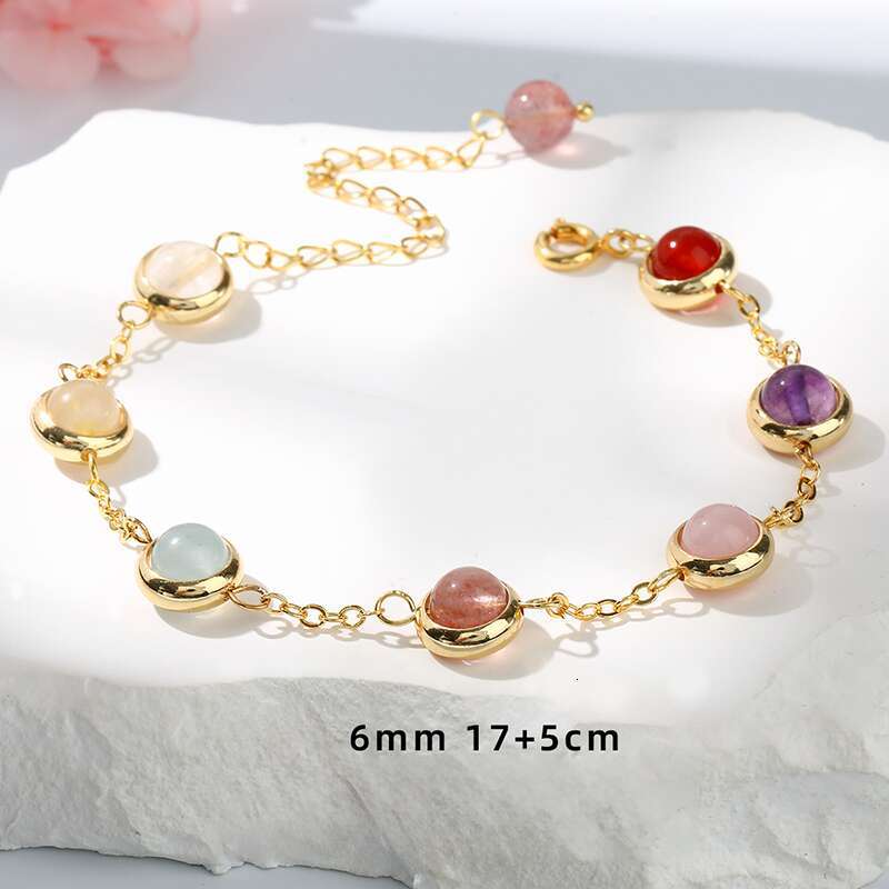 Crystal agate tiger's eye Bracelets Beautiful Fashion Classics men Women Letter Elegant Beads Bangle Jewelry