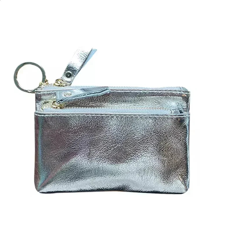 Women Clutch Mini Coin Purse Genuine Leather Wallet Credit Card Cash Holder Small Money Bag Female Zipper Storage Bags Pouch 250823