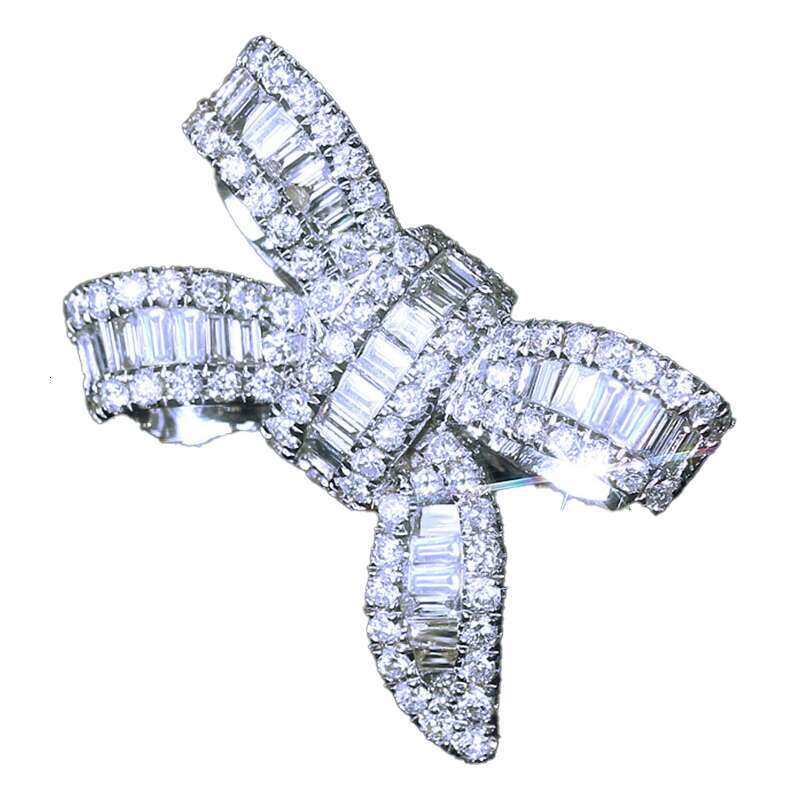 rings for Men Women Twisted Braided with box Band Fashion Jewelry 18k gold plated With drill Ring Cable Wire Vintage shape ring