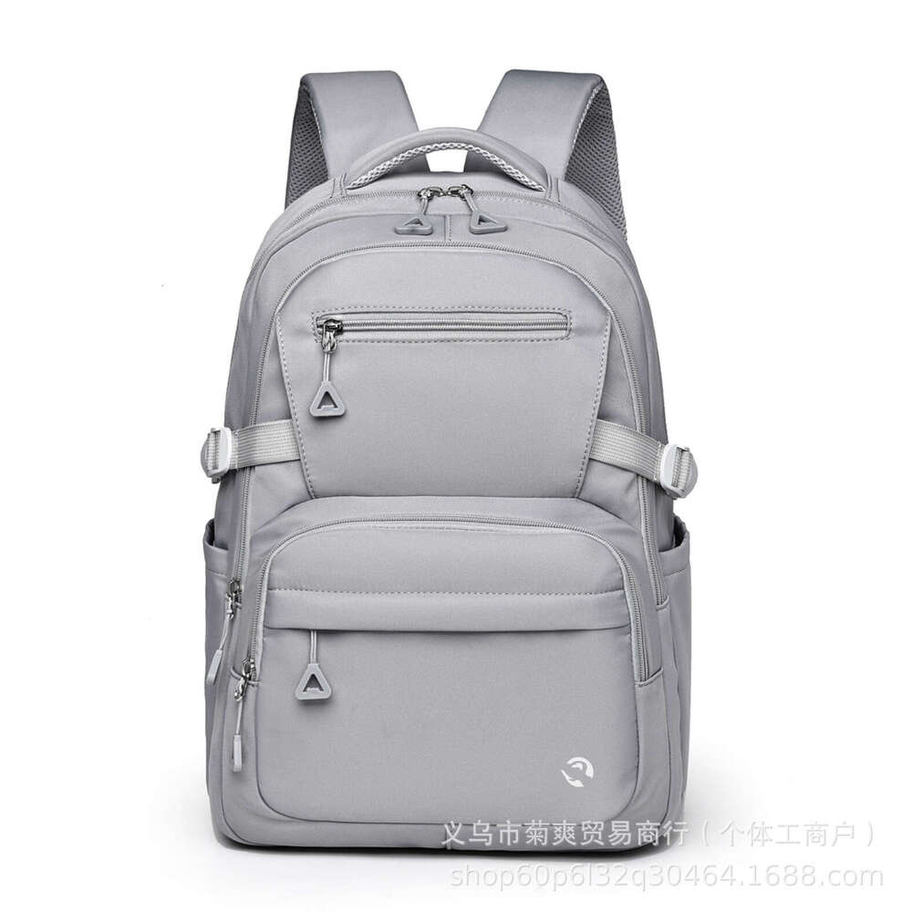 Lulu Same Style Trendy Korean Version Student Casual Backpack Travel Large Capacity Double Shoulder Bag