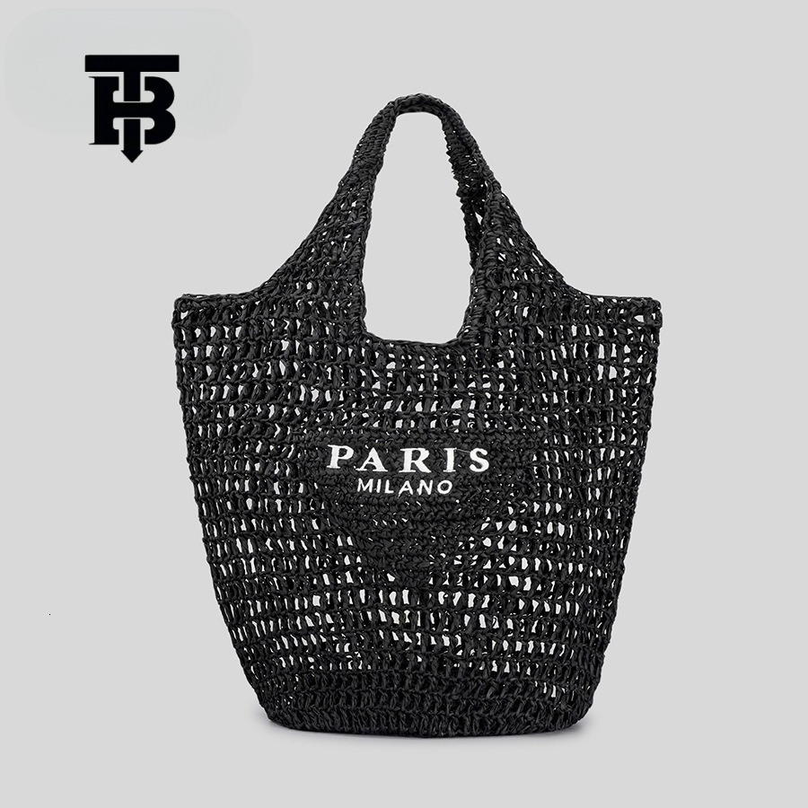 TB BHULAMTE Free Shipping Designer Luxury Trendy Urban Minimalist Luxury bag Women's Handbag Embroidered Letters Mesh Bag Hand Woven Hollow Grass