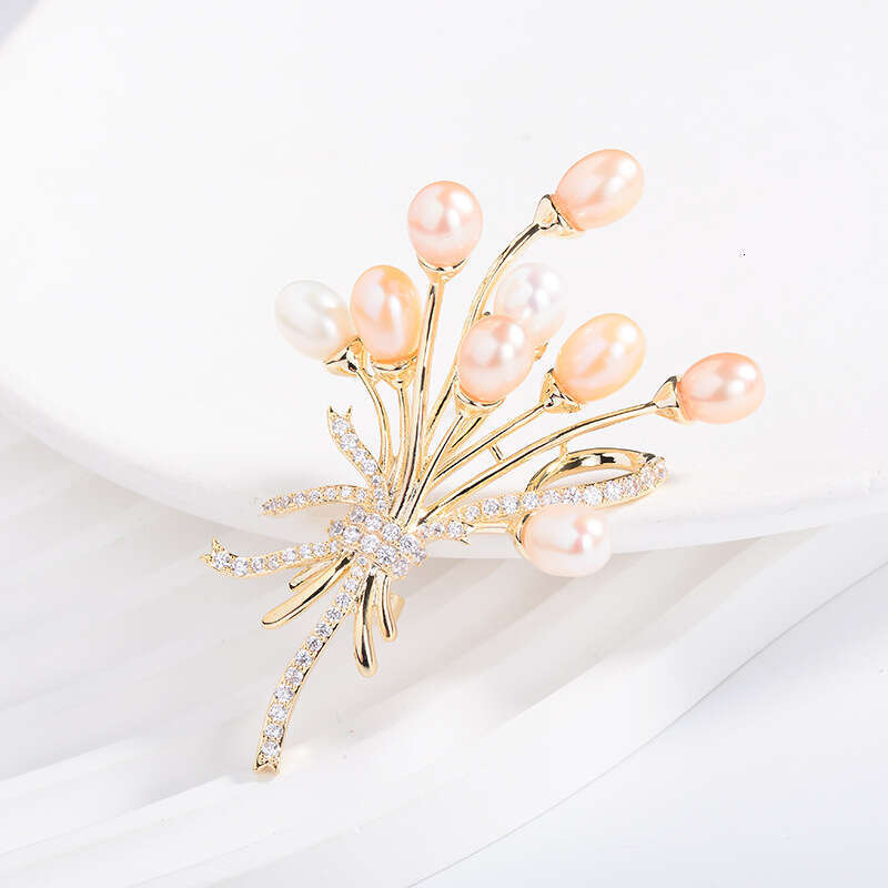 Women Wedding Sweater Suit Collar Pin Brooche Luxury Fashion style Letter Brooches Crystal Rhinestone Geometric Round Brooch Jewelry gifts