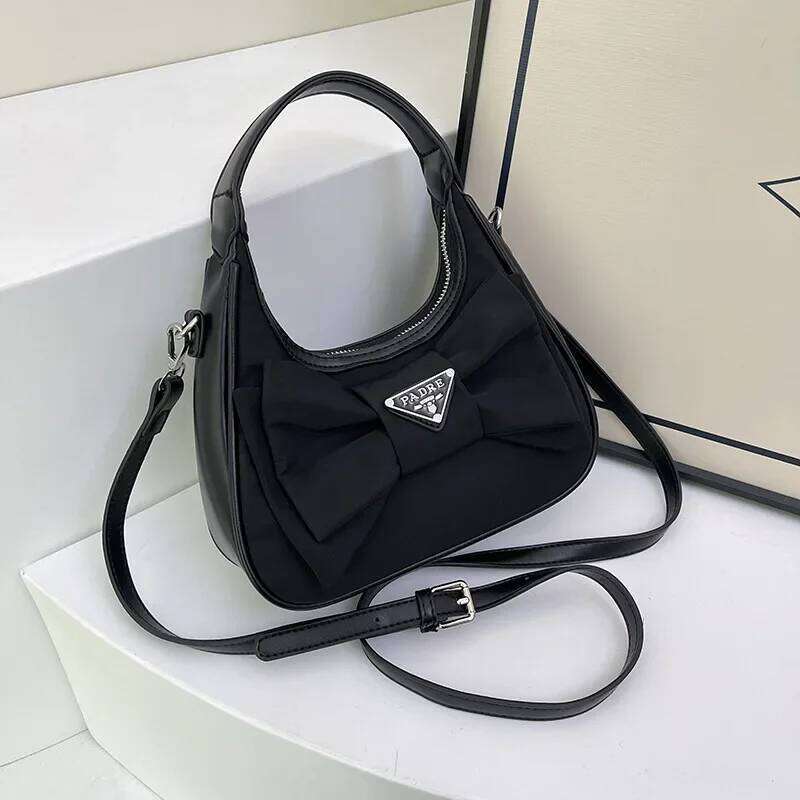 Hot Selling Retro Japanese Style Y2k Underarm Bag For Women - Summer New, Bow Knot Dumpling, Niche Stylish, Premium Shoulder Trendy Designer Bags